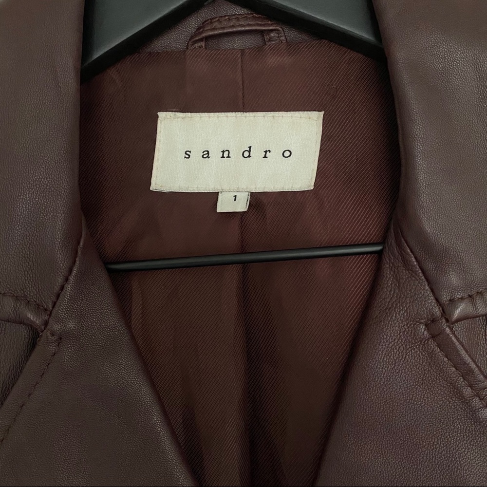 Sandro Leather Jacket - Picture 2 of 5